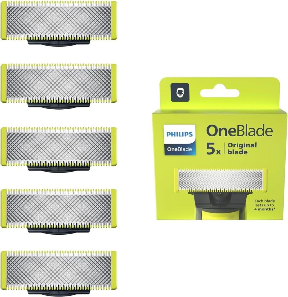 Lame originali Philips OneBlade - 5 lame di ricambio Immagine del prodotto 