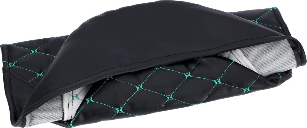 Sitzbezug strukturiert, Rautenmuster, für Endurositzbank - Schwarz/Grün