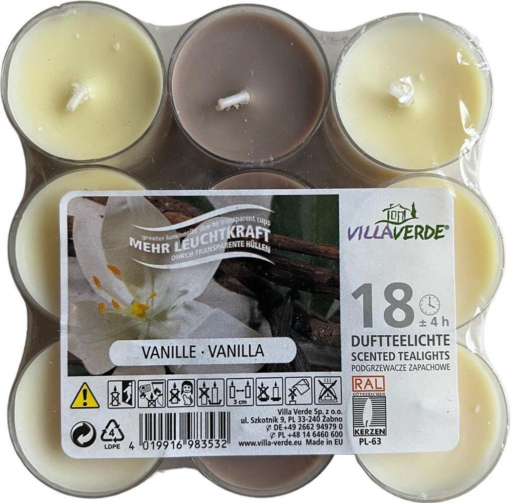 VillaVerde Duftteelichte, Teelicht, Duftkerze, Duftteelicht Produktbild 