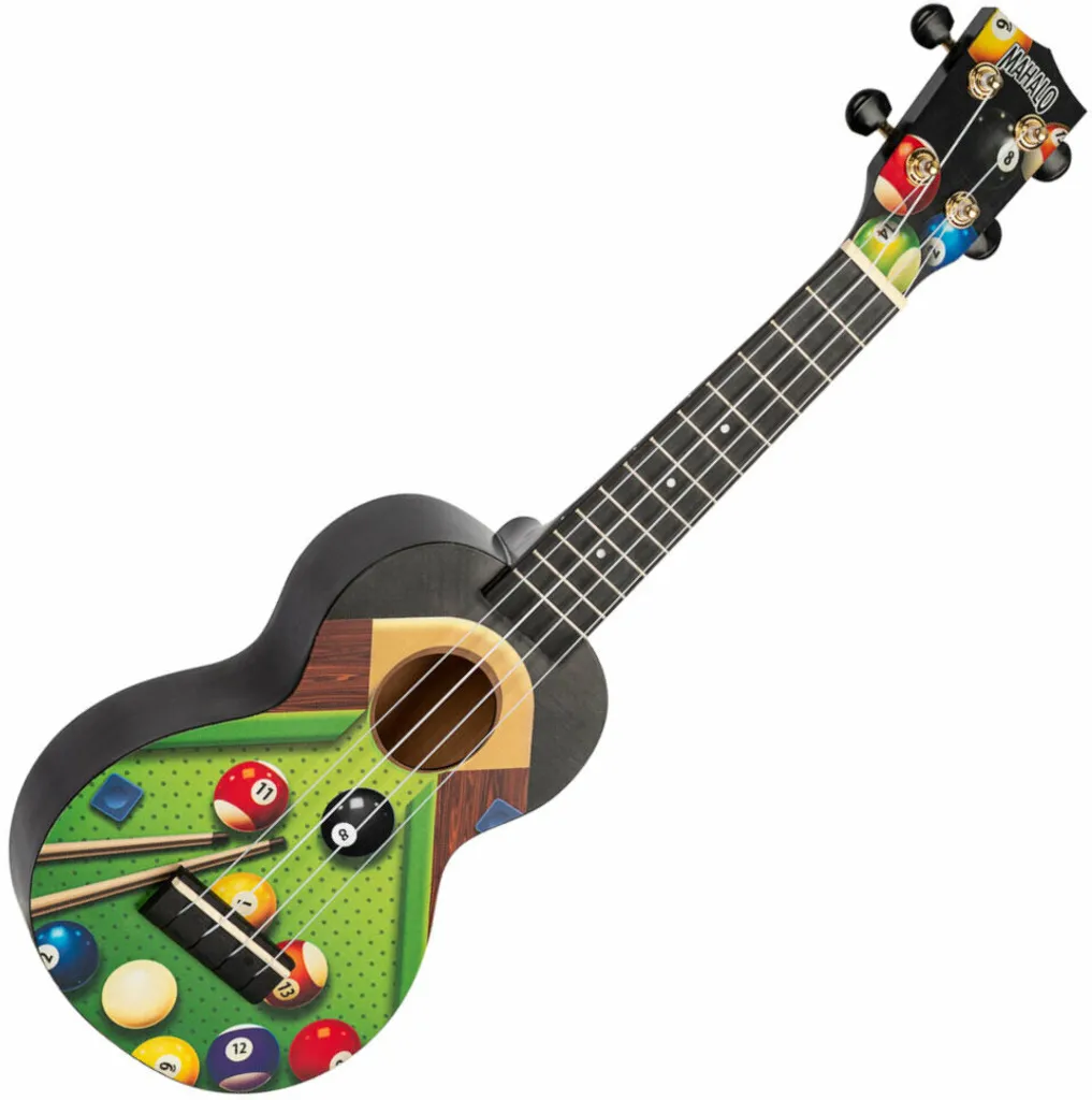 Mahalo MA1PL Art Series Pool - Ukulele Soprano au Design Estival Bleu