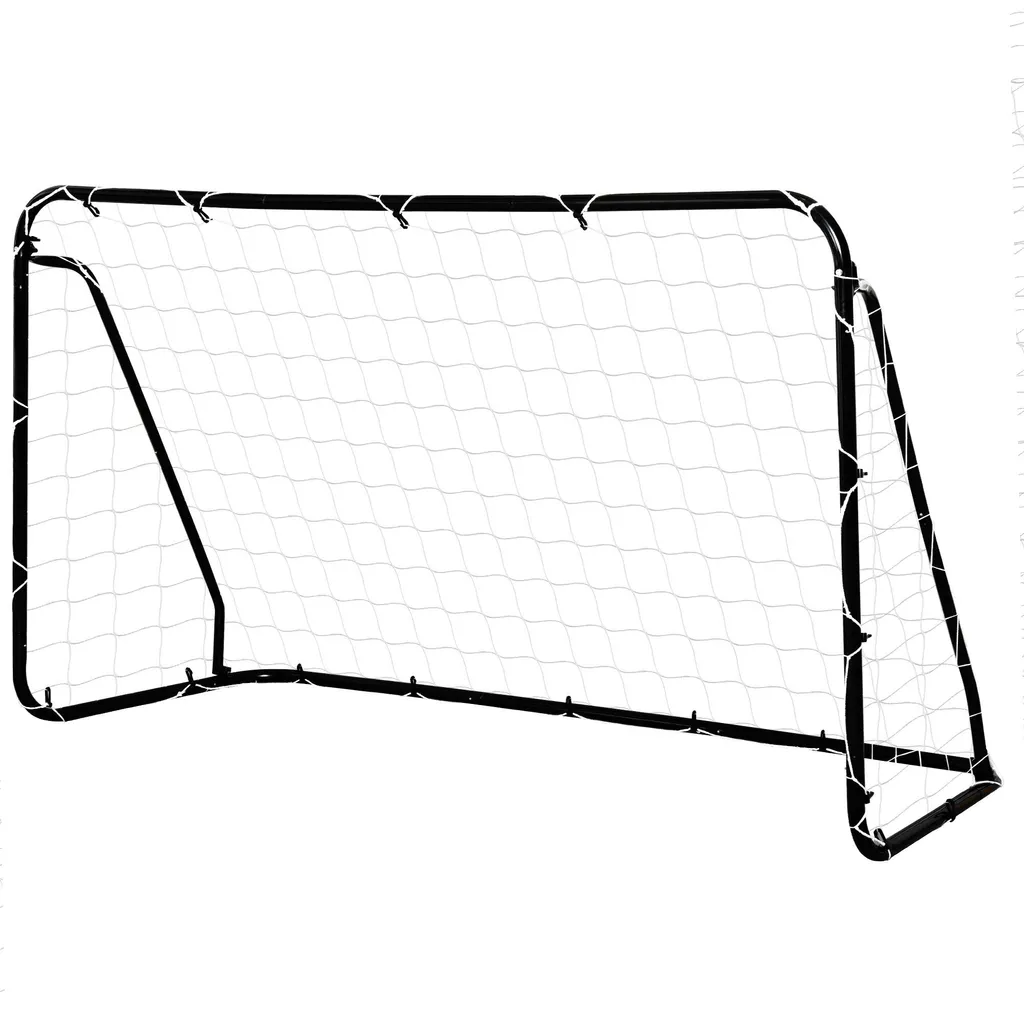Cage de Foot pour Jardin en Métal Noir 203 cm Entraînement Football Enfant