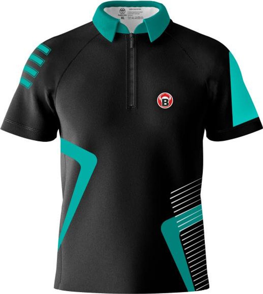 BULL'S TEAM-Dartshirt mint - S -- 1 Stck