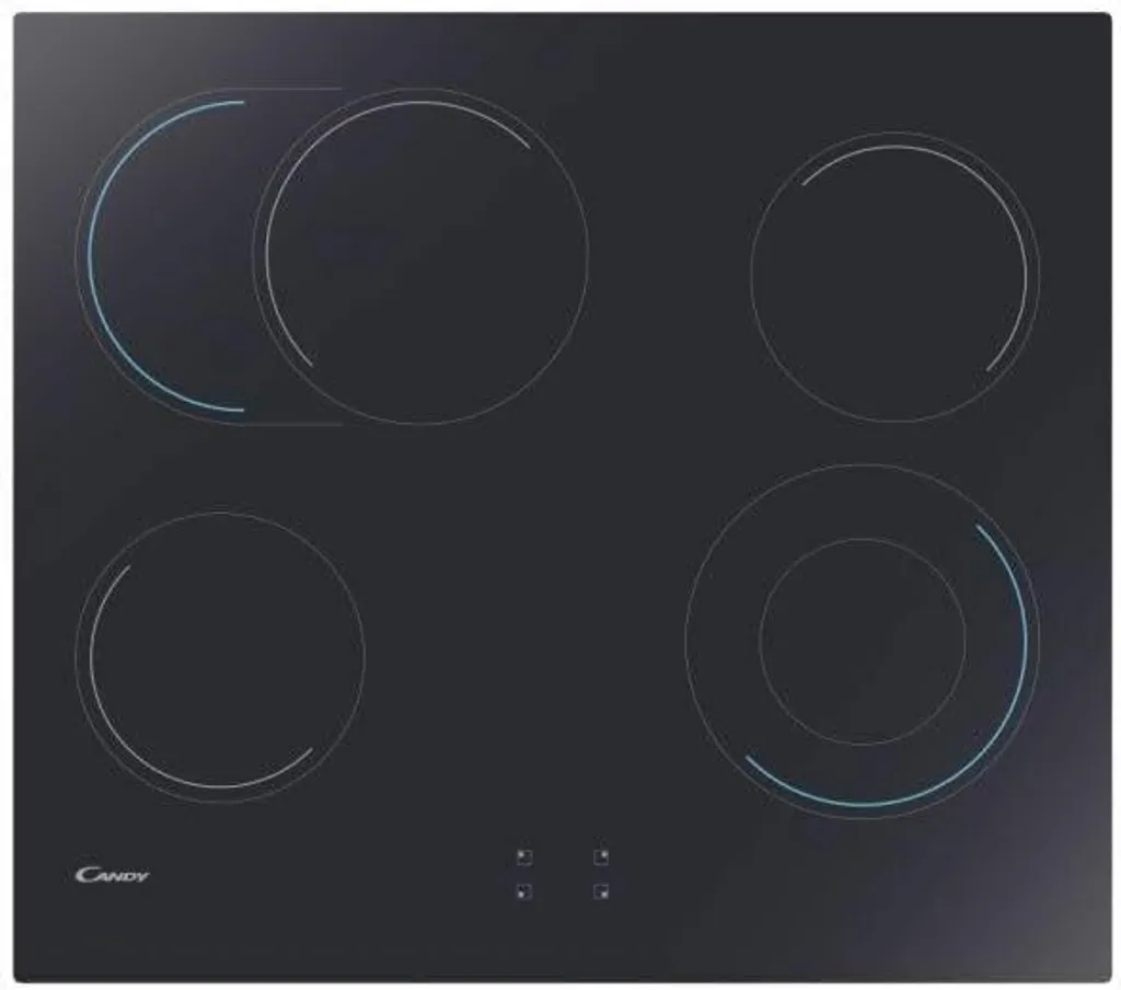 Plaque de Cuisson 4 Zones Candy CUTCE64EXDFN Vitrocéramique 59cm