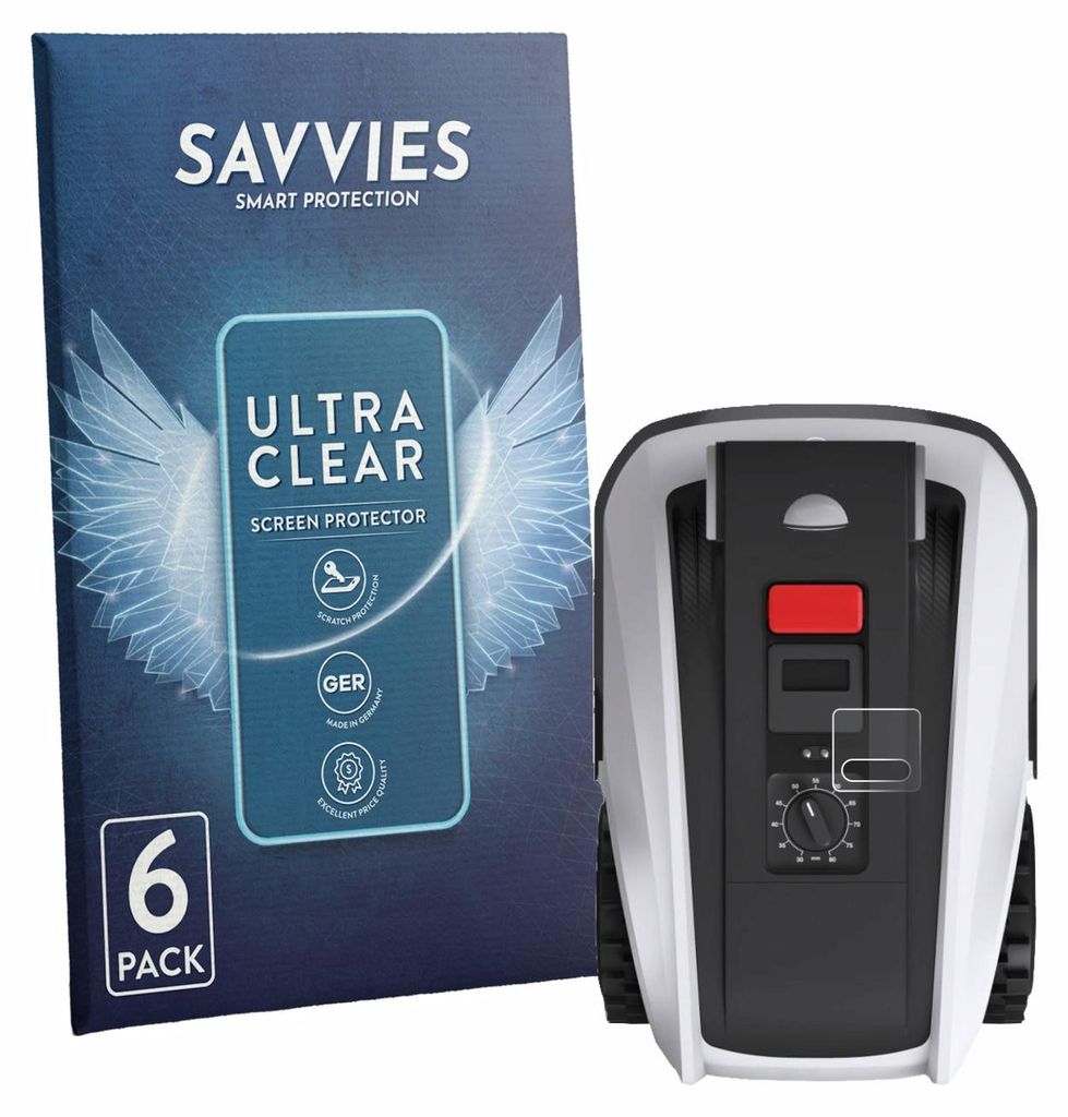 6x Für Ecovacs Goat O800 RTK Schutzfolie Savvies Displayschutz Display Schutz Folie Klar Transparent