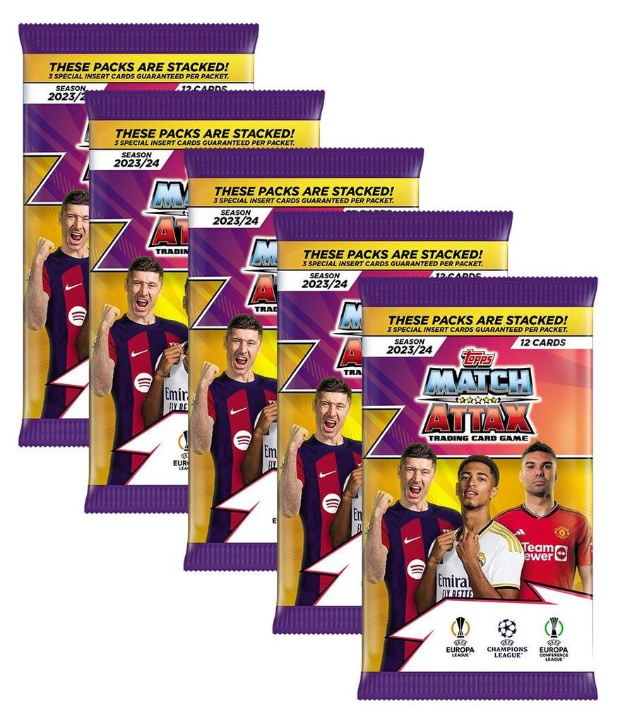 Champions League 2023/24 - Trading Cards - 5 Booster