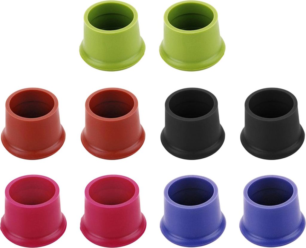 10 Stück Flaschenverschluss Bunt, Silikondeckel Flaschen, Wiederverwendbare Silikon Kronkorken, Sektflaschenverschluss, 5 Farben, 3 cm Innendurchm...