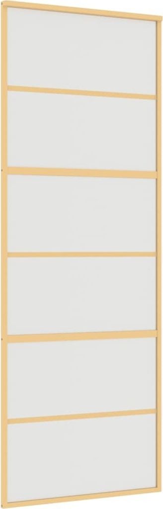 Schiebetür Golden 76x205 cm Matt ESG-Glas und Aluminium