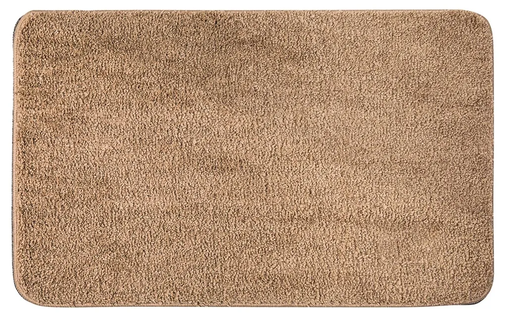 Tapis de douche absorbant et lavable, descente de lit marron 50x80cm