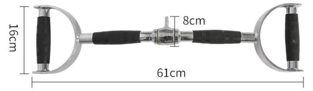 INF Press Down Sattelstange 61.00cm Stahl Schwarz-Silber für Kabelzüge