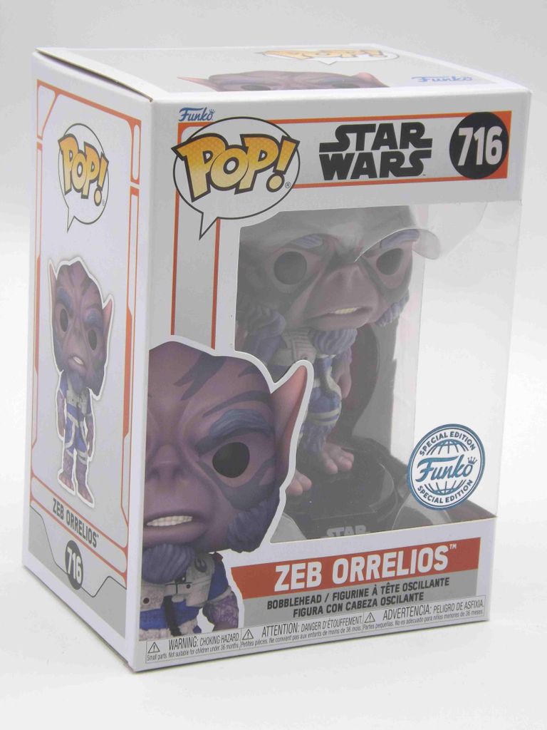 Funko Pop! Star Wars - Zeb Orrelios #716 Entertainment Earth Exclusive