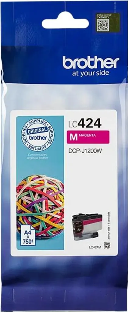 Cartouche Brother LC 424M Magenta pour imprimantes jet d'encre MFC-J