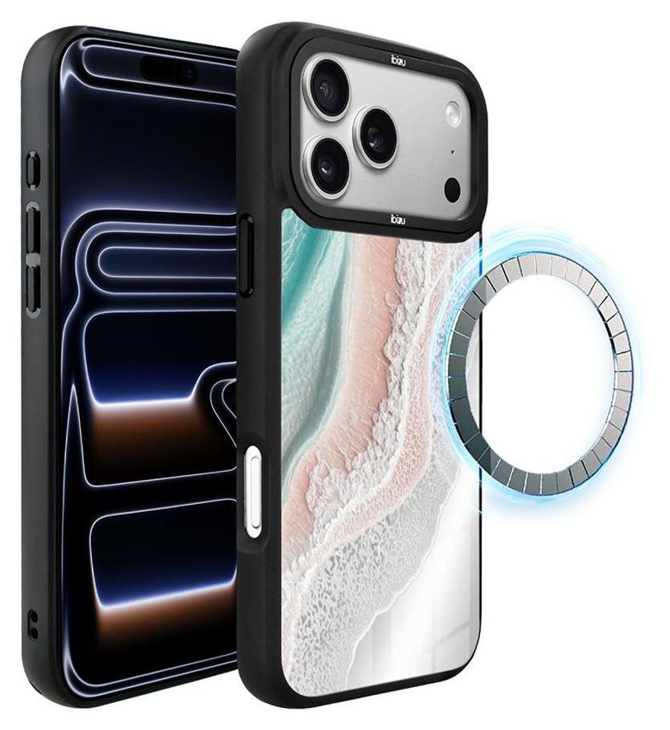 Schutzhülle für das iPhone 17 Pro Max, MagSafe-kompatibel, mattschwarze Seiten, Meerschaum