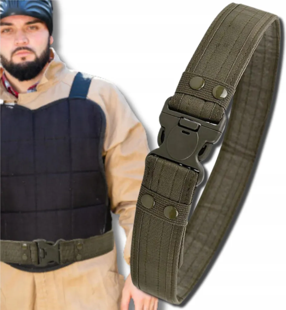 Cintura da uomo in tessuto di nylon, cintura tattica milare in