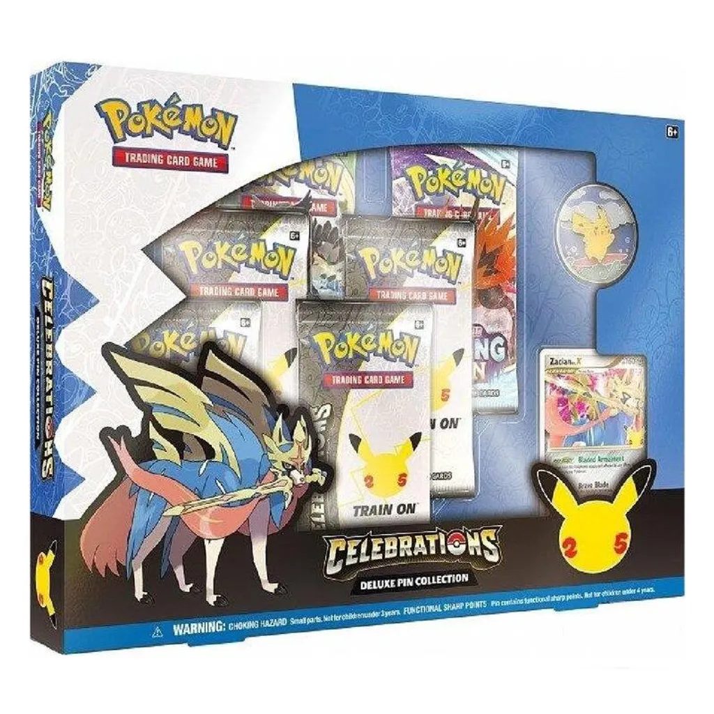 Pokémon Celebrations Deluxe Pin Collection Idéal pour Offrir ou Collectionner