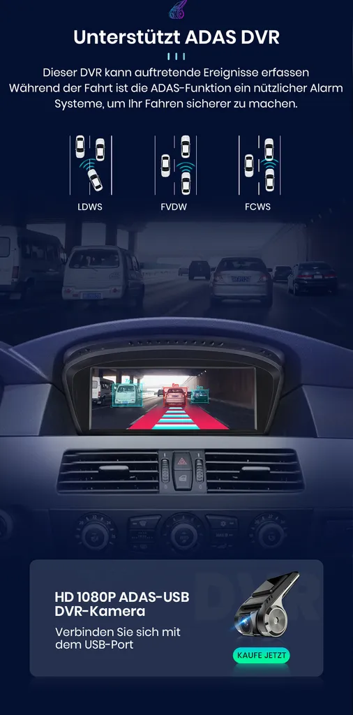 Autoradio Android Auto BMW Série 5 E90 E91 CCC avec Écran Tactile 8.8" - 17