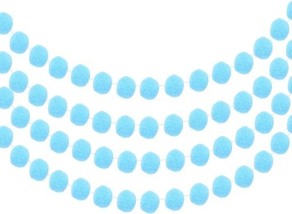 Déco de Noël incassable : 30 boules en feutre bleu douces et sûres