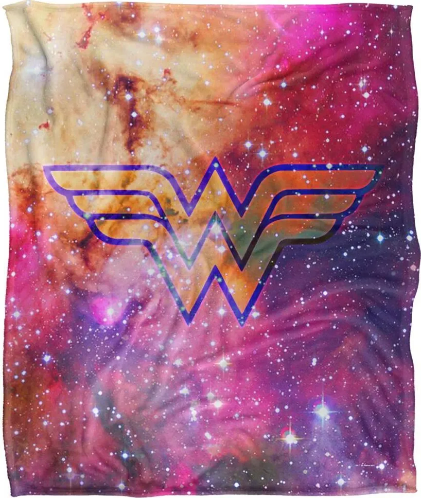 Justice League Couverture Galaxie Logo TV19299 Plaid Polaire Multicolore