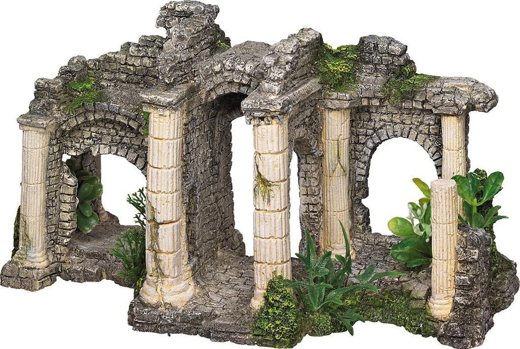 Nobby Aquariendekoration Hadrians Tor mit Pflanzen Produktbild 