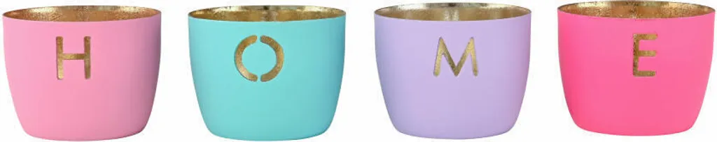 4 Portacandele Madras Home XS Gift Company - Artigianato in Ferro