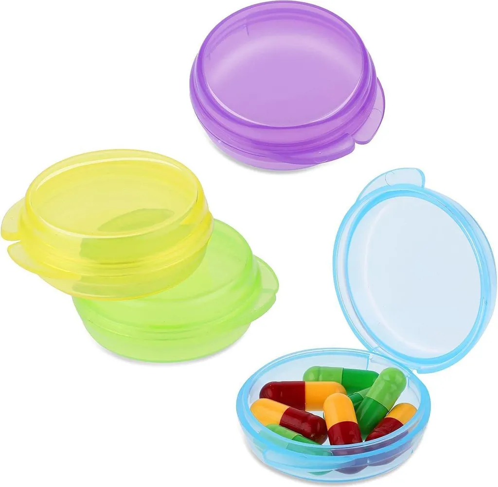 Organizer Integratori Palestra 4 Pack | Mini Portapillole Sportivo