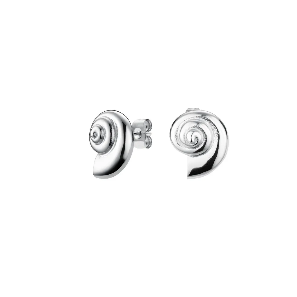 Boucles d'oreilles soirée élégantes acier Shell Essentials J823