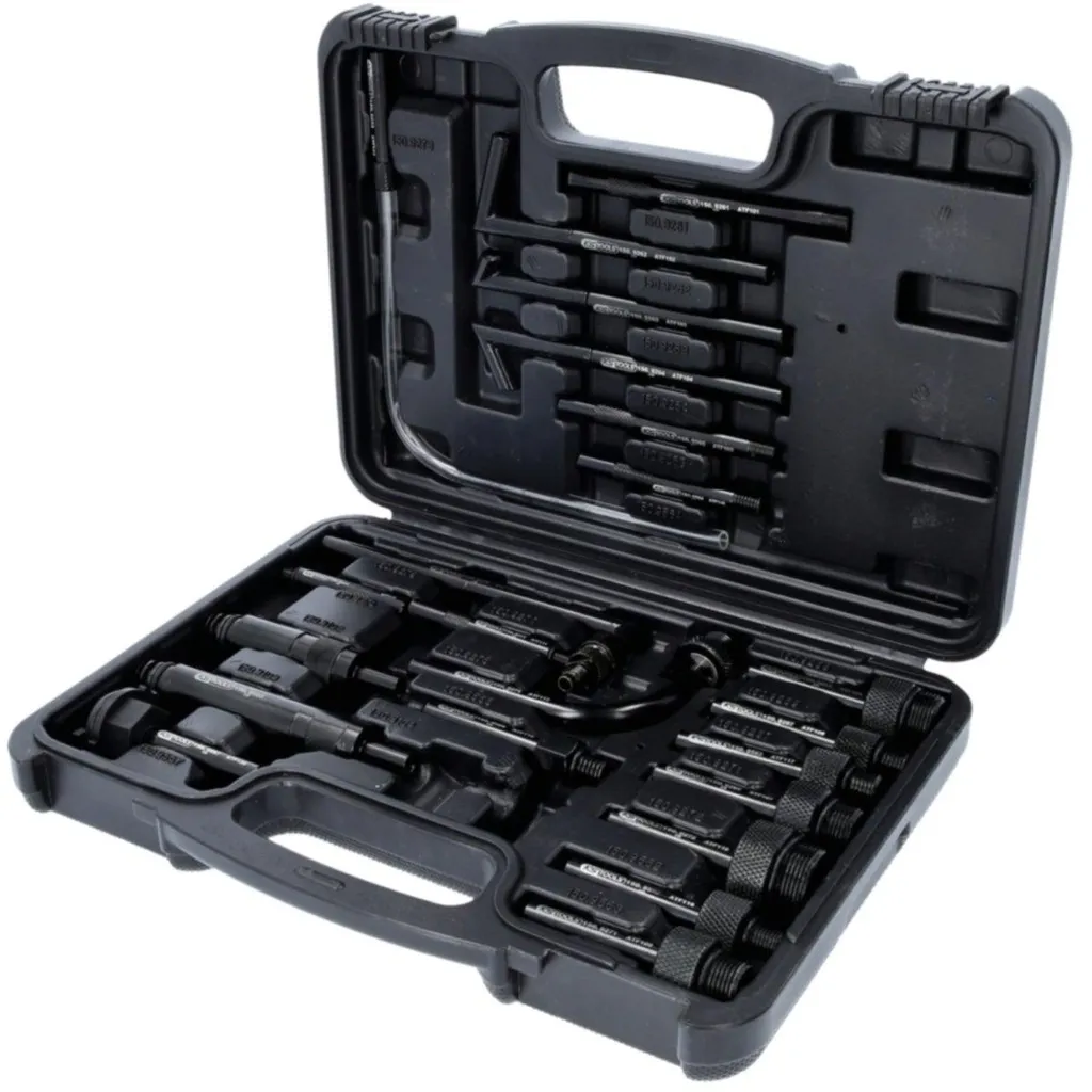 KS TOOLS 150.9110 Jeu de 23 adaptateurs de remplissage d'huile de boîte