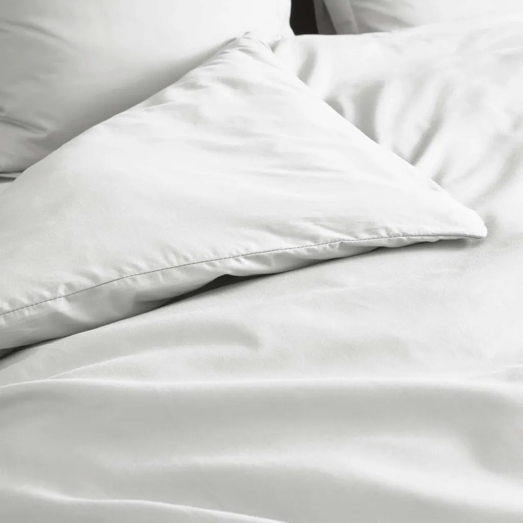 Housse de couette Douceur d'Intérieur Percale de Coton 260x240 cm Blanc - 2