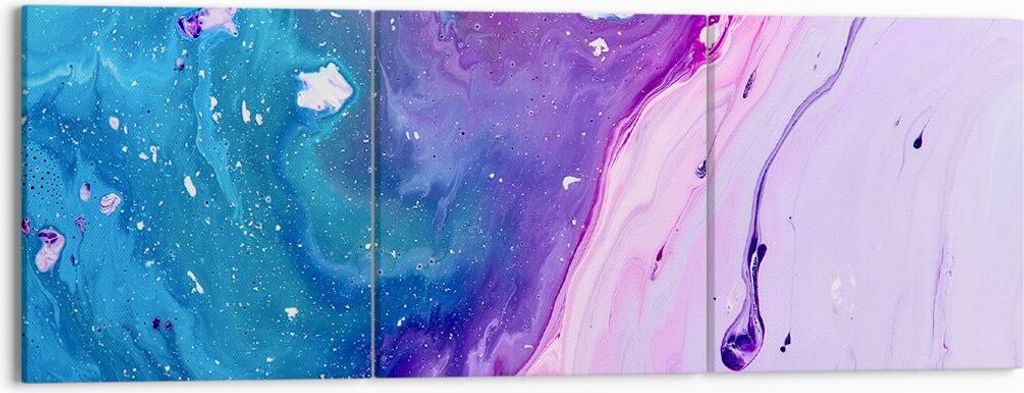 Bild auf Leinwand - Leinwandbild - Abstraktion modern - 150x50cm - Wand Bild - Wanddeko - Leinwanddruck - Bilder - Kunstdruck - Wanddekoration - Le...