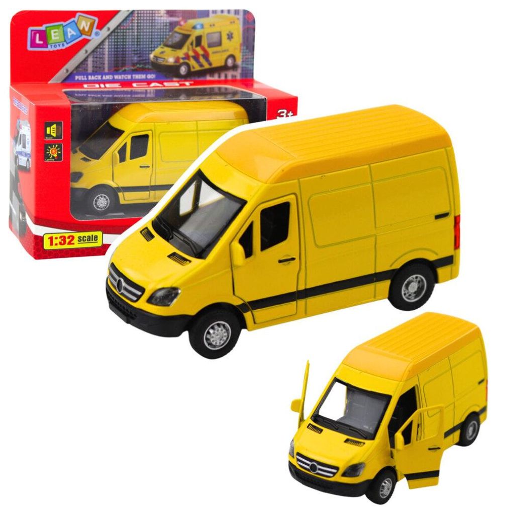 Camion in metallo con luci di retromarcia Suoni gialli 1:32 Immagine del prodotto 