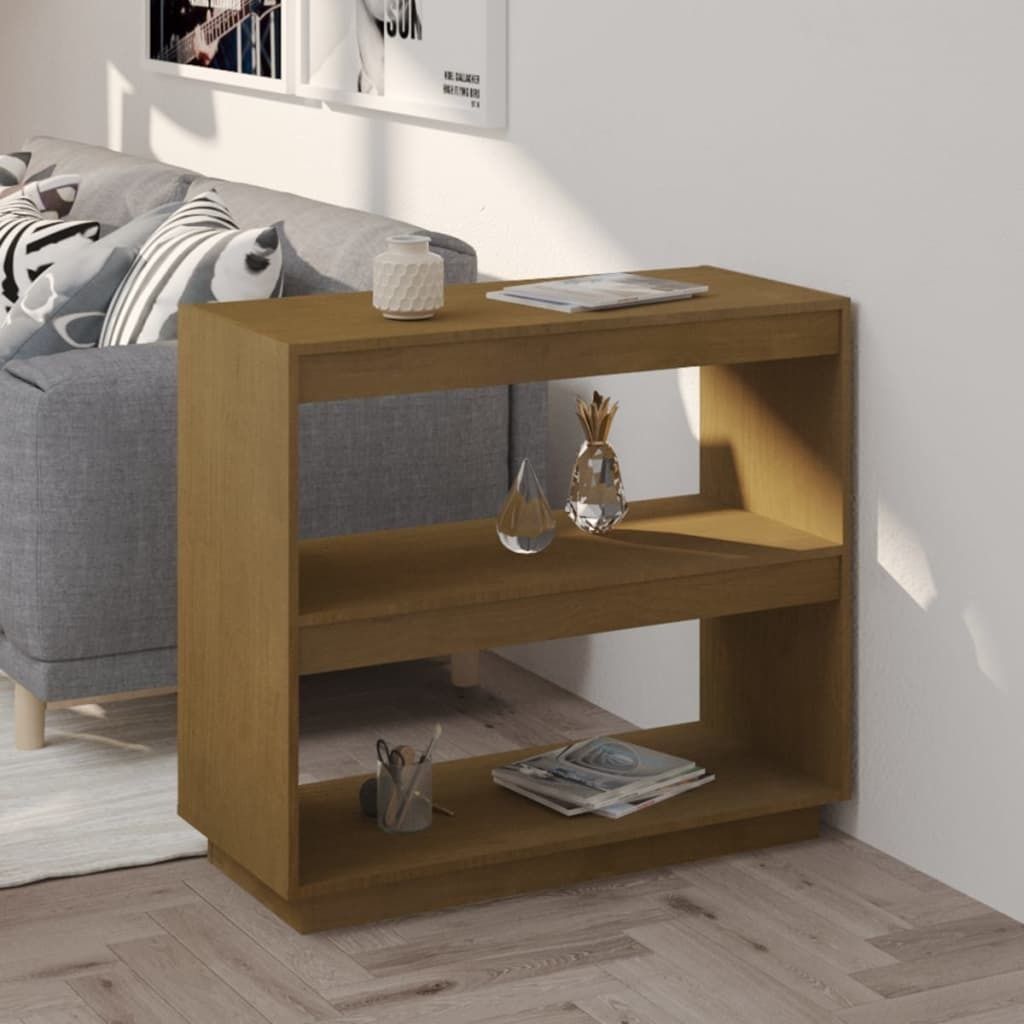 Maison Exclusive - Bücherregal Honigbraun 80x35x71 cm Massivholz Kiefer