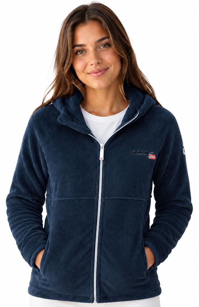 Geographical Norway Damen ULOTTA Fleecejacke Dunkelblau Produktbild 