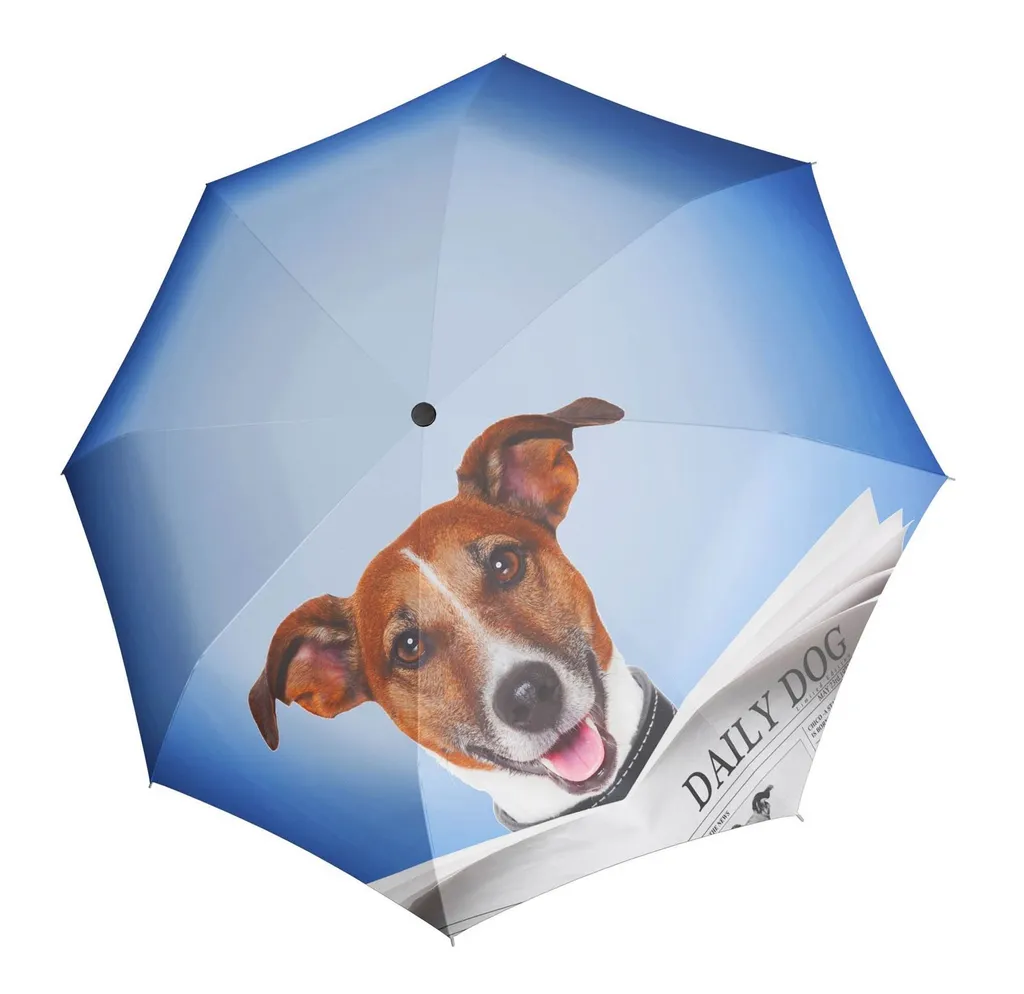 doppler ombrello a bastone ombrello Modern.Art Long Automatic Daily Dog blu multicolore