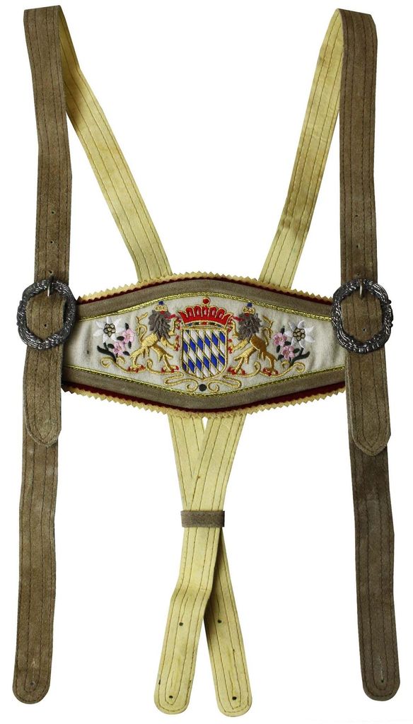 Hosenträger für Trachten Lederhosen mit Bayerischem Produktbild 