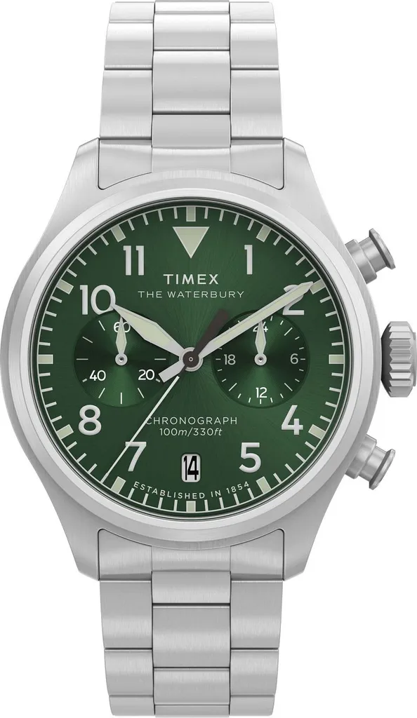 Montre Timex argentée pour homme idéale pour le bureau et soirées habillées