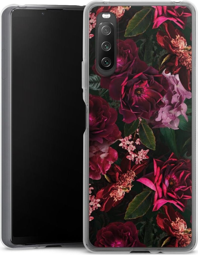 DeinDesign Handyhülle für Sony Xperia 10 IV Silikon Hülle Case Smartphone Schutzhülle Blumen Blüte Rose