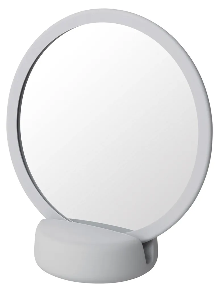Miroir de maquillage Sono gris 19x17x9 cm avec puce électronique intégrée