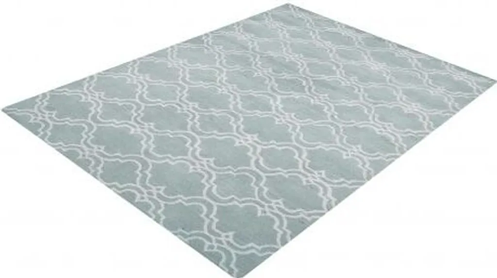 Tapis Riviera bleu clair 153x244 cm - Style moderne pour salon chic
