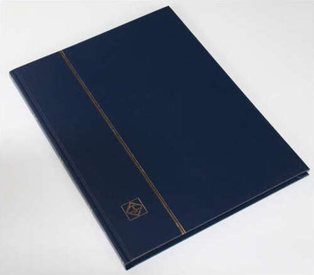 LEUCHTTURM Einsteckalbum 16 schwarze Seiten, dunkelblauer Einband
