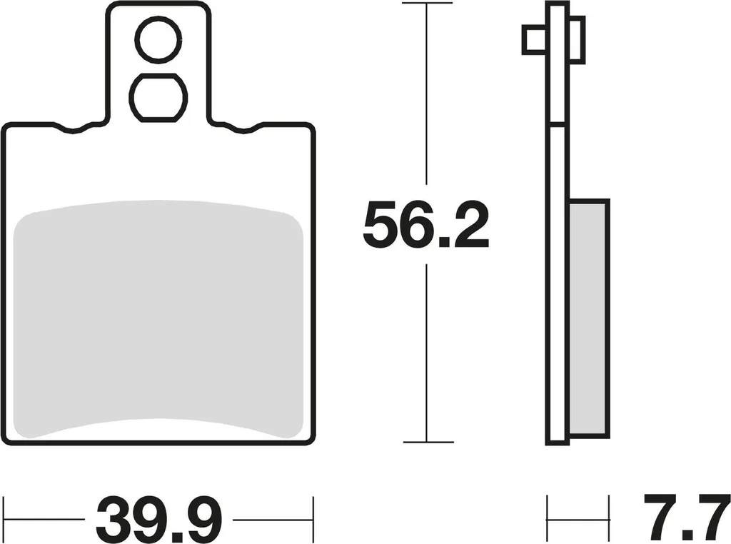 Plaquettes de frein organiques TRW MCB 708 pour moto et scooter avec ABE