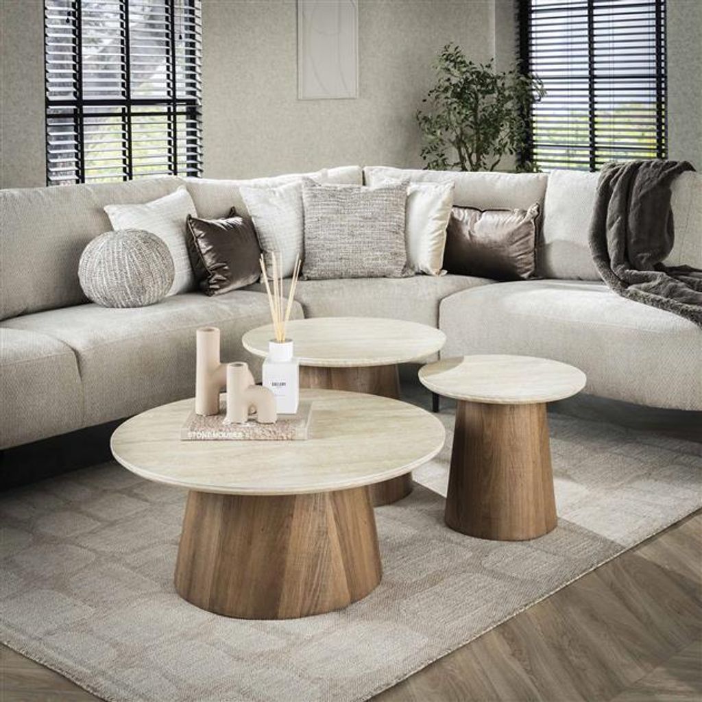 Hoyz Collection - Romano Couchtisch mit konischem Bein - Produktbild 