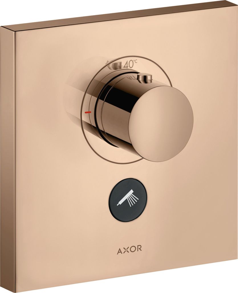 hansgrohe AXOR Starck ShowerSelect Square Thermostat Highflow Unterputzmodell für 1 Verbraucher und einen zusätzlichen Abgang, 36716300