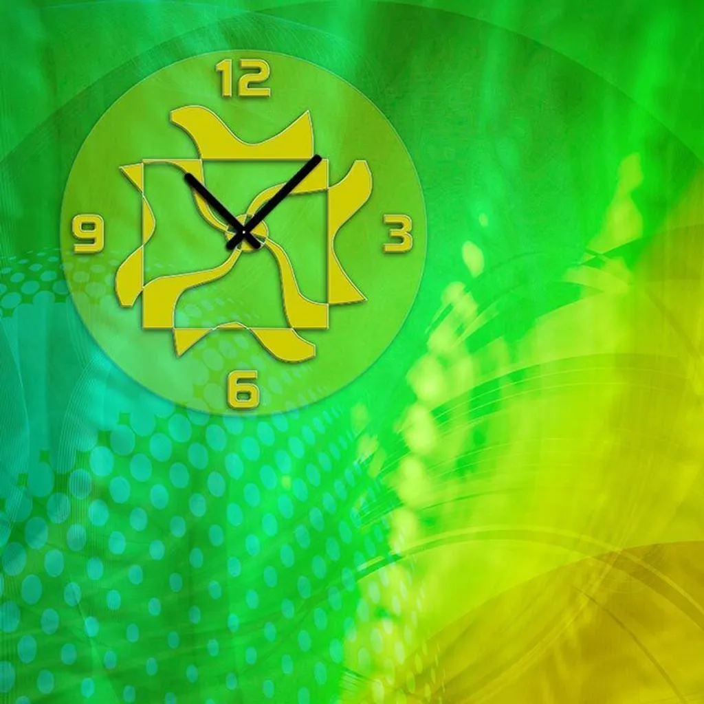 Horloge Murale pour Salon et Bureau 30x30 cm Dixtime 3995 Moderne
