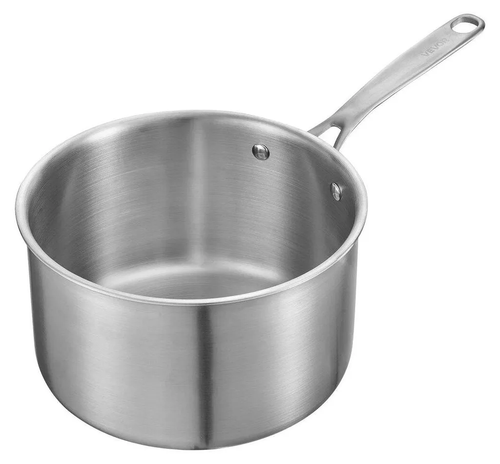 Pentola 4 QT Antiaderente Acciaio Inox - Ideale per Famiglia e Induzione