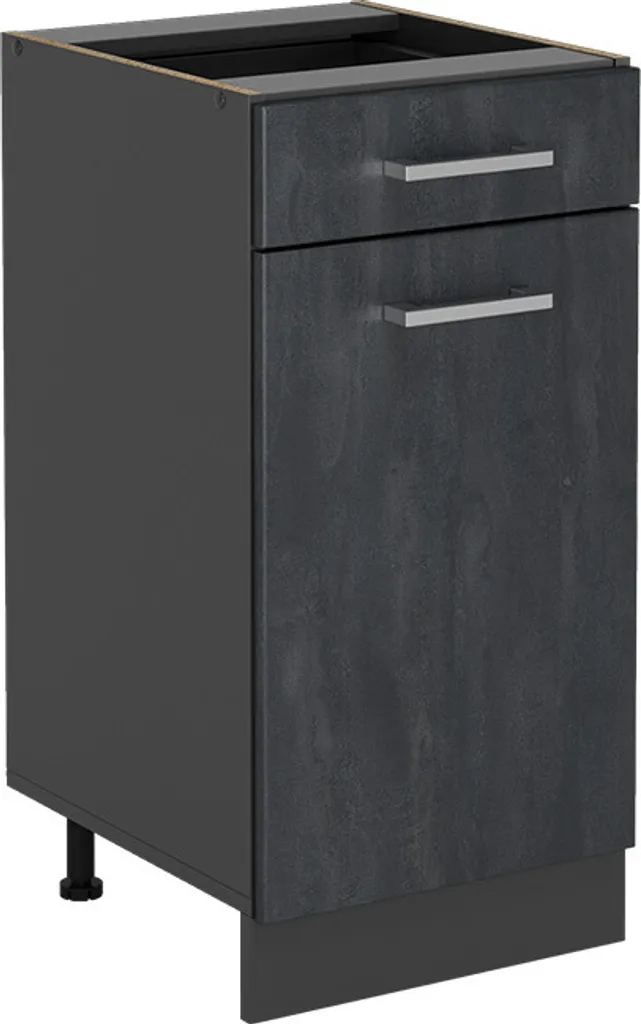Vicco Mobiletto Cucina R-Line 40cm Calcestruzzo Nero Antracite