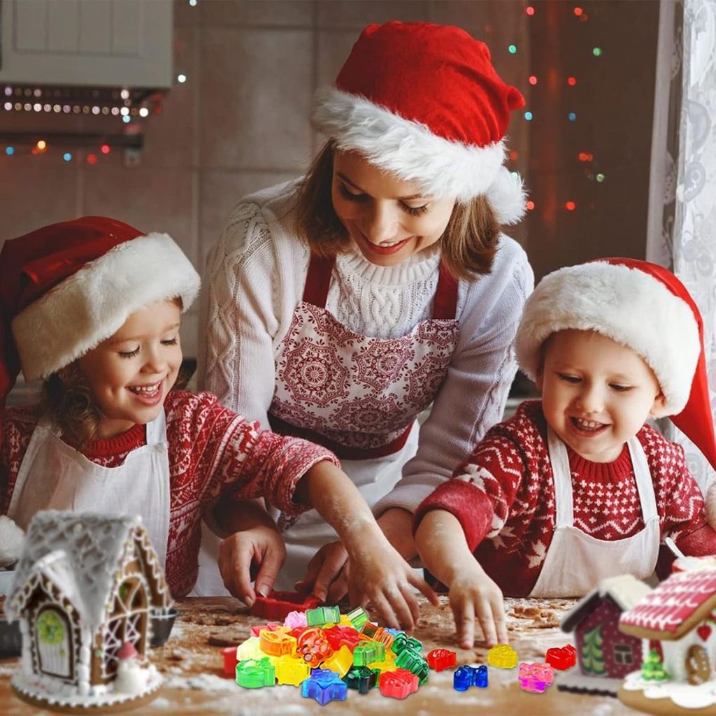 25-teiliges Weihnachtspralinen-Silikon-Schokoladenformen-Set - Antihaftformen für DIY-Schokoladenkuchen