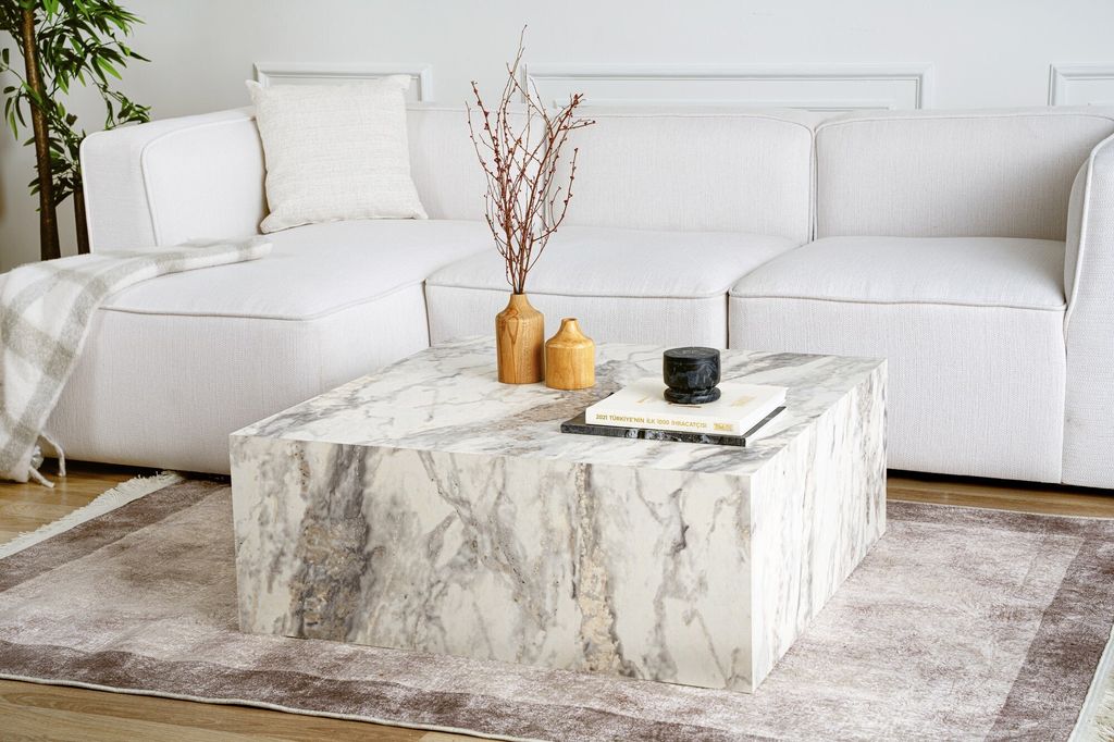 Skye Decor, Prizma, Couchtische, Freesia Marmor, MDF, 90 x Produktbild 