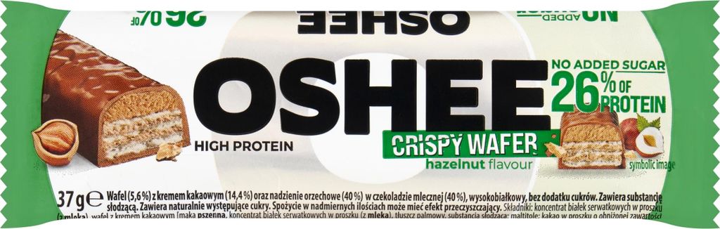 OSHEE Proteinová tyčinka s ořechovou příchutí 37 g Obrázek produktu 
