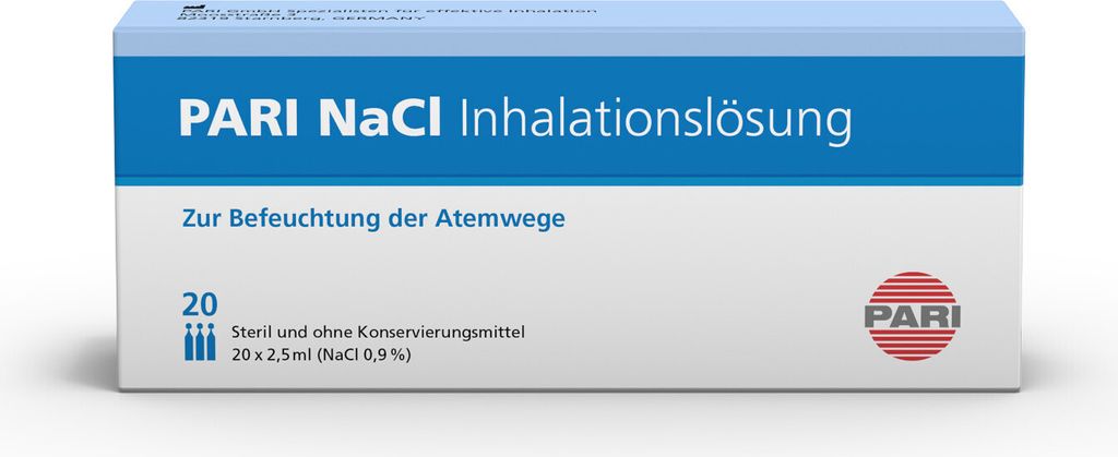 Pari Nacl inhalačný roztok ampulky 20X2,5 ml Obrázok produktu 1