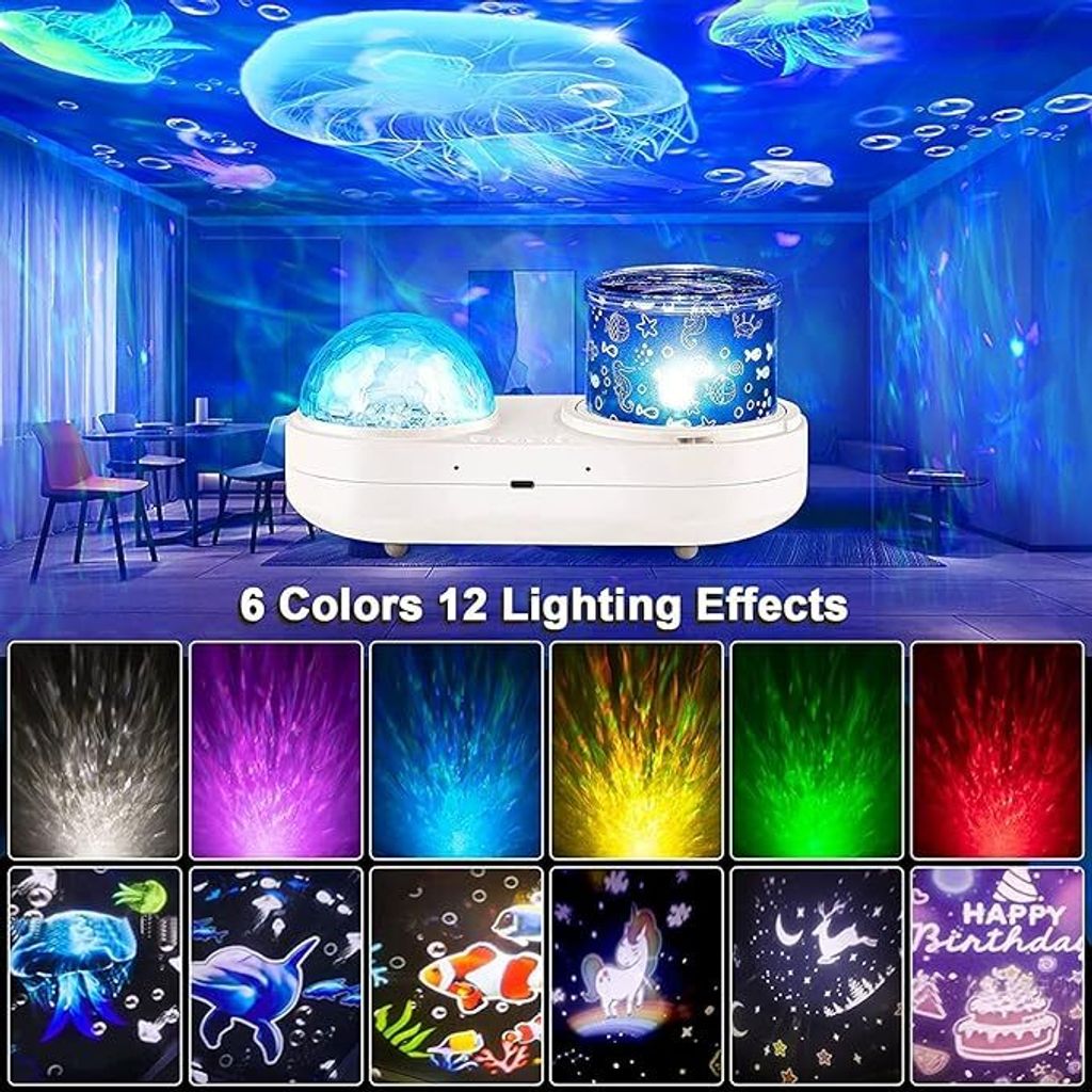 Sternenhimmel-Projektor für Kinder, 2-in-1 LED Nachtlampe, Produktbild 2