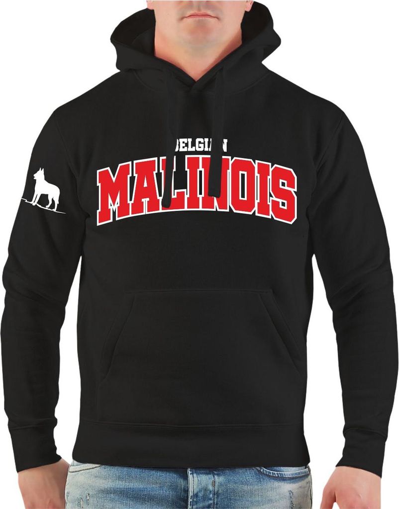 Herren Kapuzenpullover Belgian Malinois LOGO